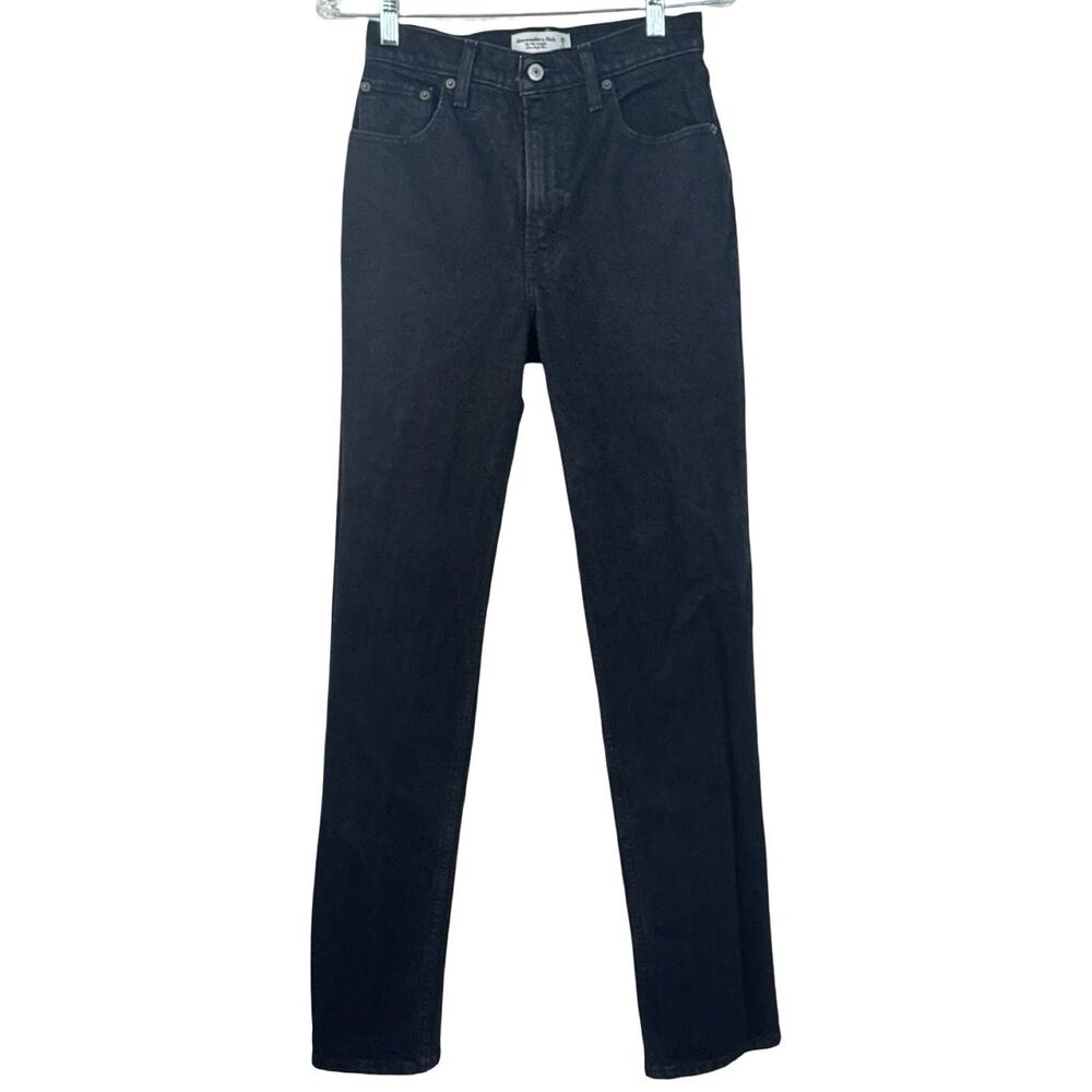 Abercrombie & Fitch Jeans Women’s 26/2L Blk Straight Ultra High Rise Curve Love